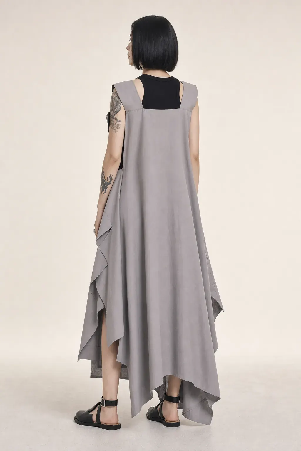 Asymmetric women's «NIST» dress — 2