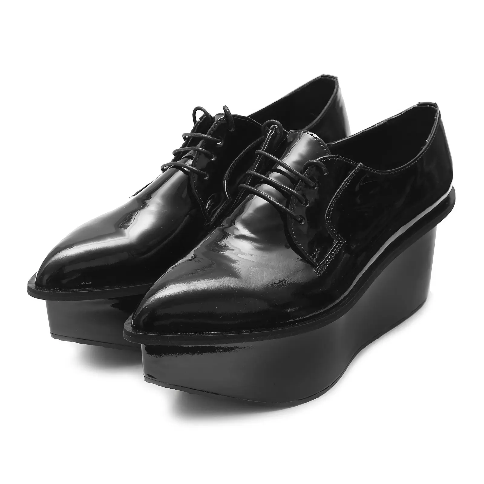 Ботинки «STRELA PLATFORM LAK BL» — 4