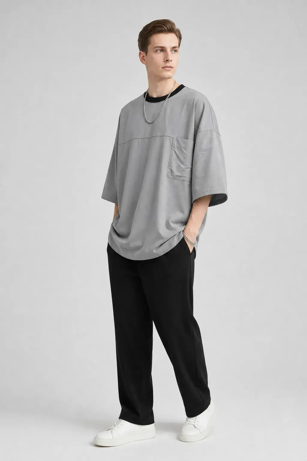 Men's oversized T-shirt «XOLA» — 5