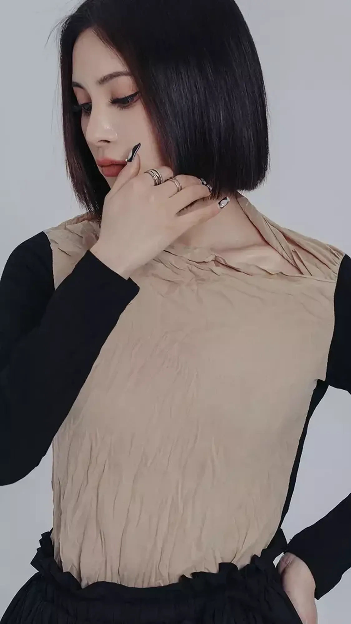 Комбинированая женская футболка «PORTA» — 6