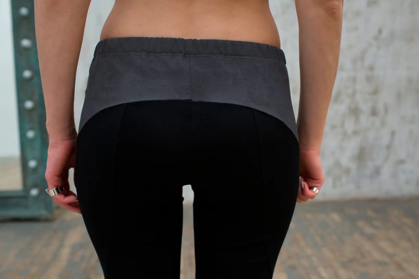 Леггинсы «Bandage Black-Gray» — 2