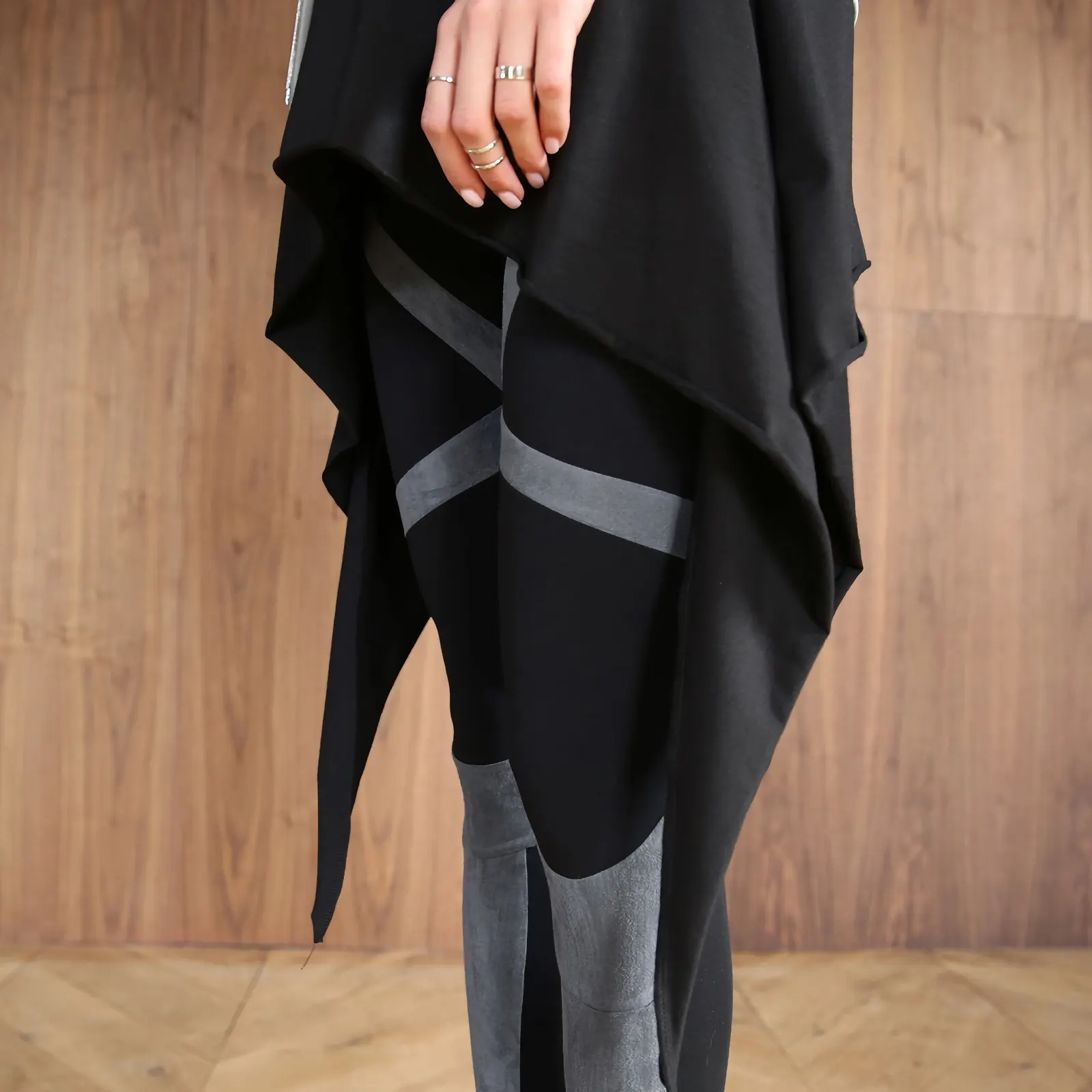 Леггинсы «Bandage Black-Gray» — 4