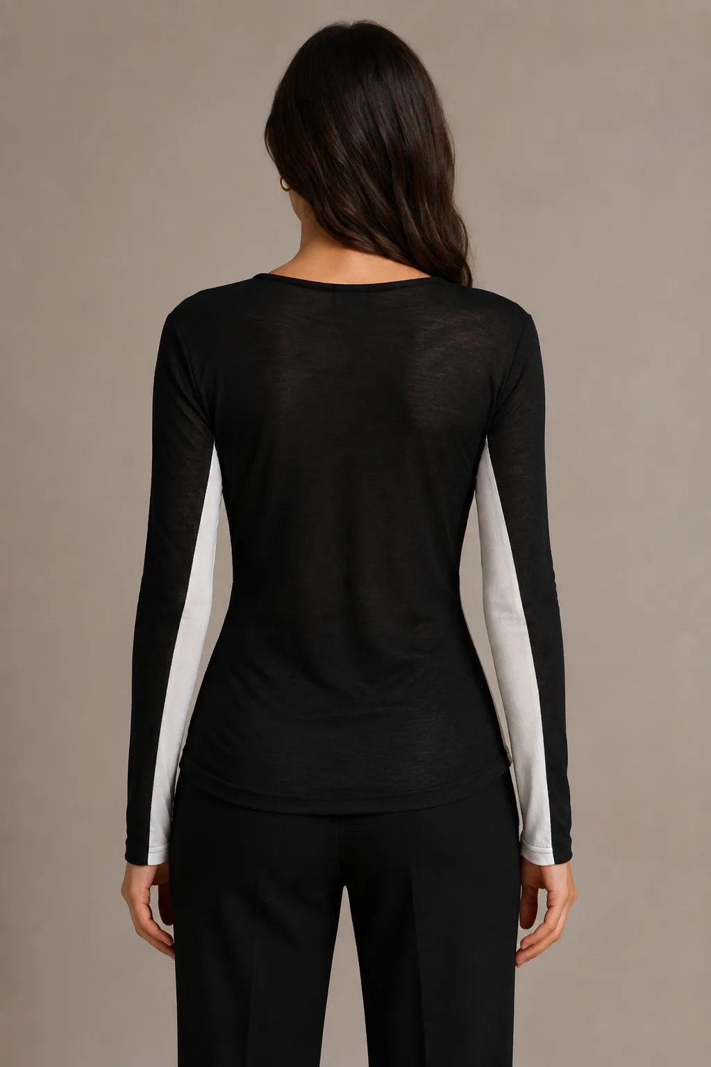 Women's two-tone long-sleeve top «BIWI» — 2