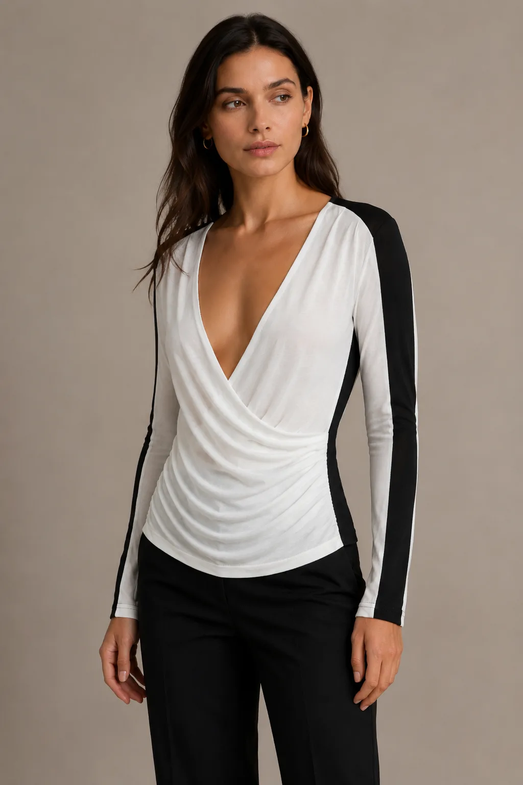 Women's two-tone long-sleeve top «BIWI» — 5