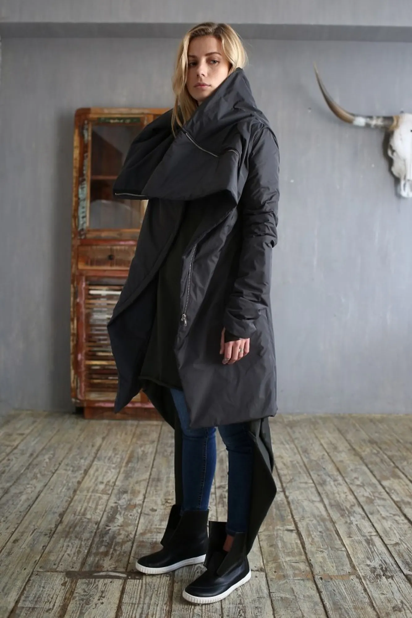 Пуховик «Wrap Anthracite» — 11