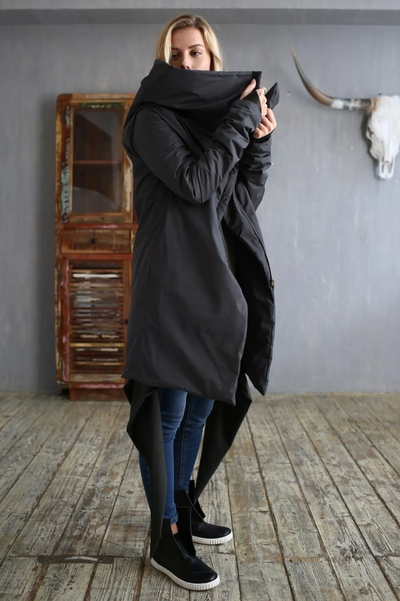 Пуховик «Wrap Anthracite» — 4