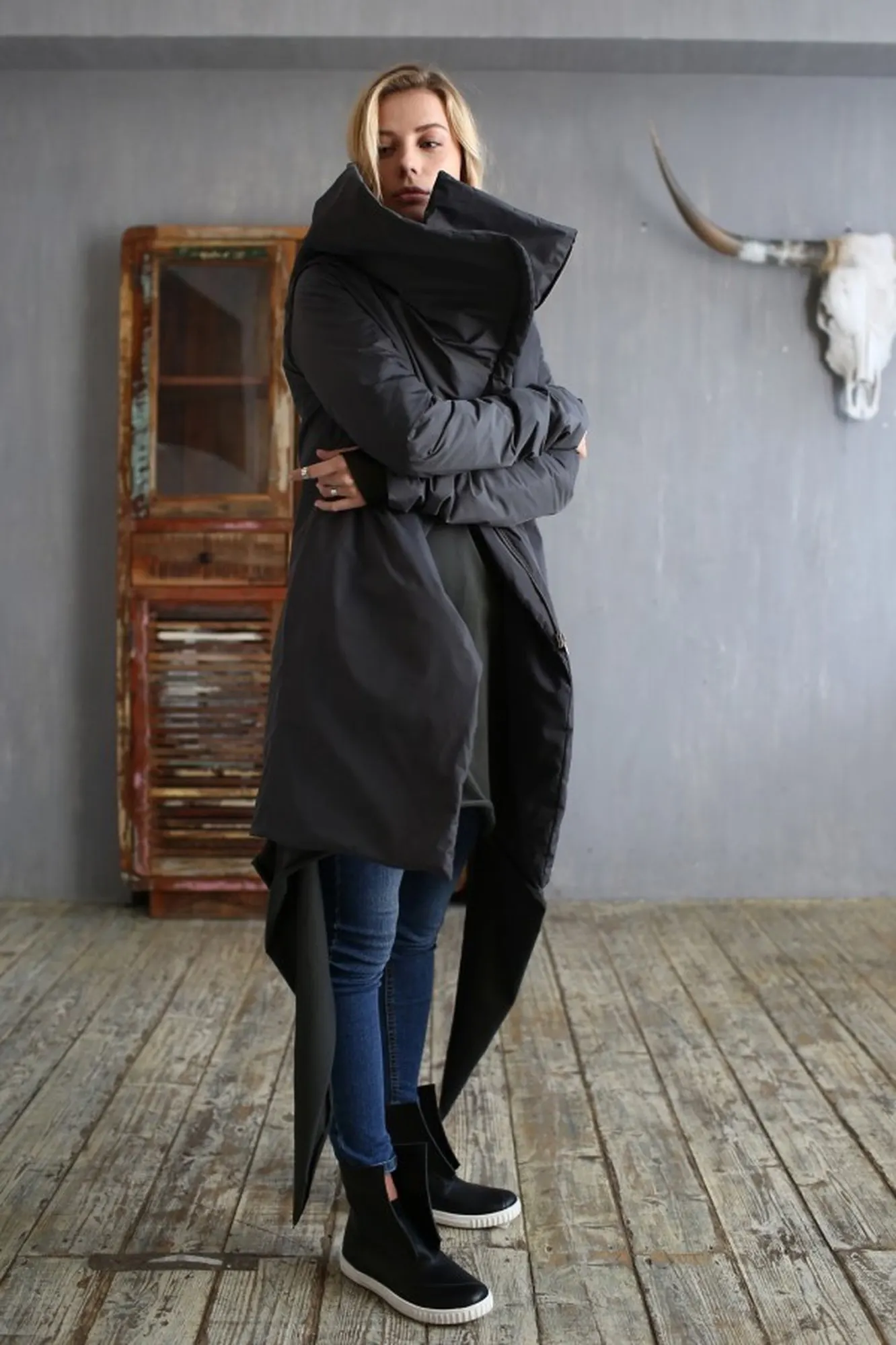 Пуховик «Wrap Anthracite» — 5