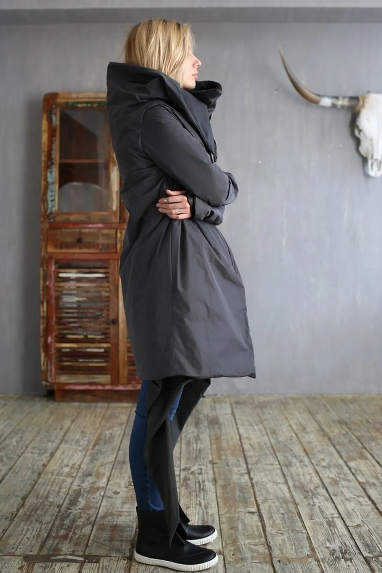 Пуховик «Wrap Anthracite» — 8