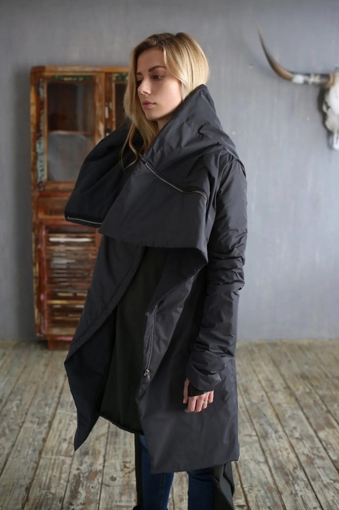 Пуховик «Wrap Anthracite» — 10