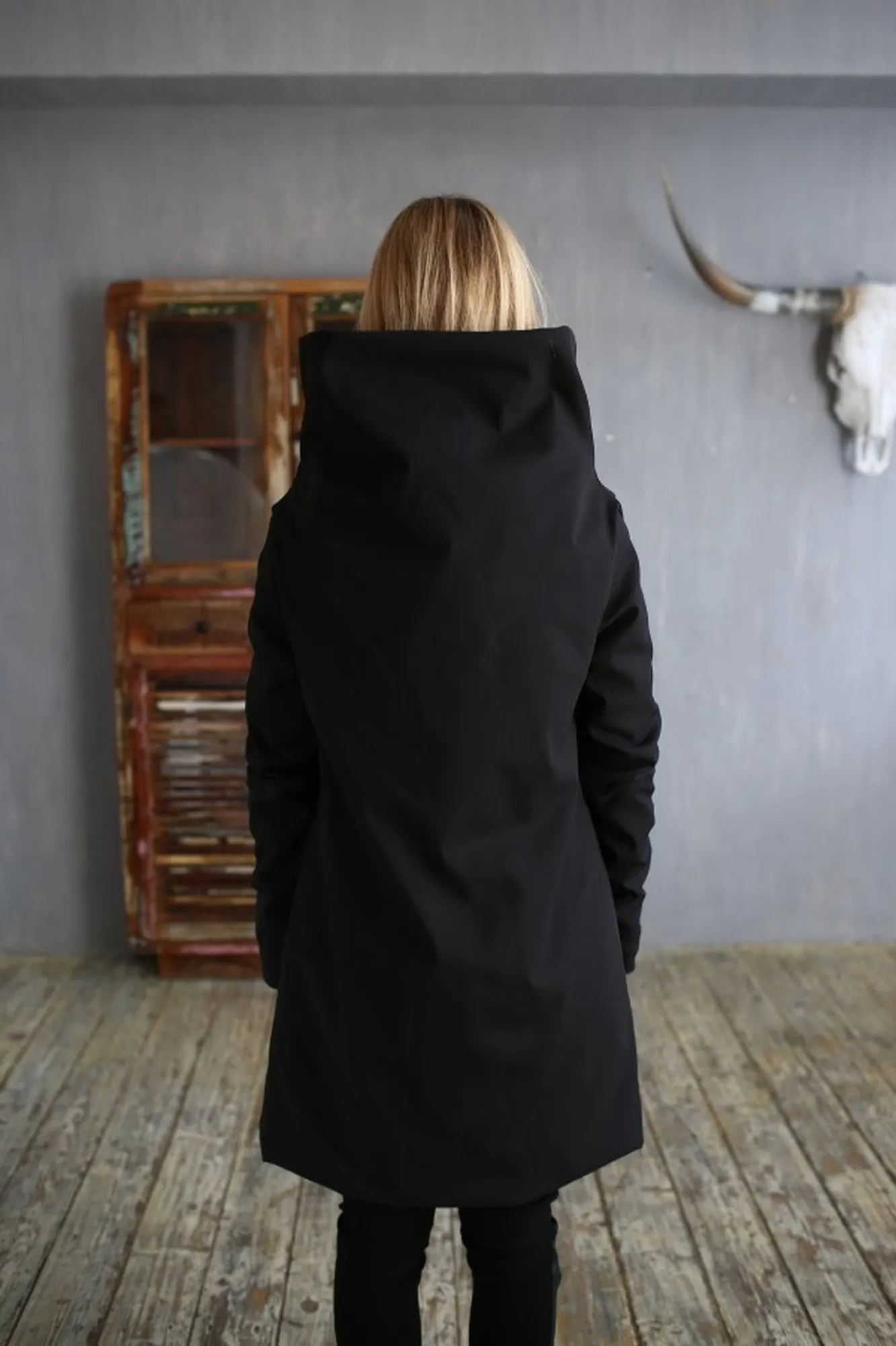 Пуховик "Wrap Black" — 5