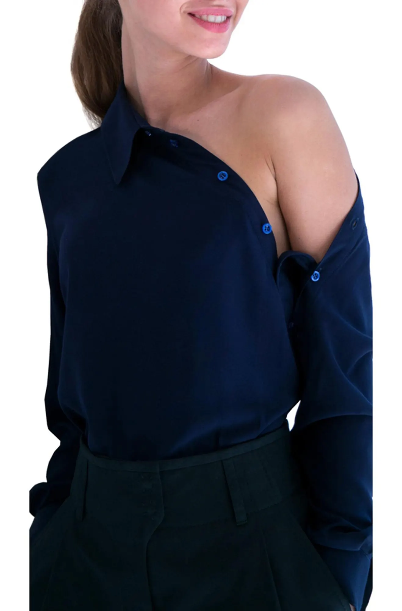 Рубашка "Oblique collar"