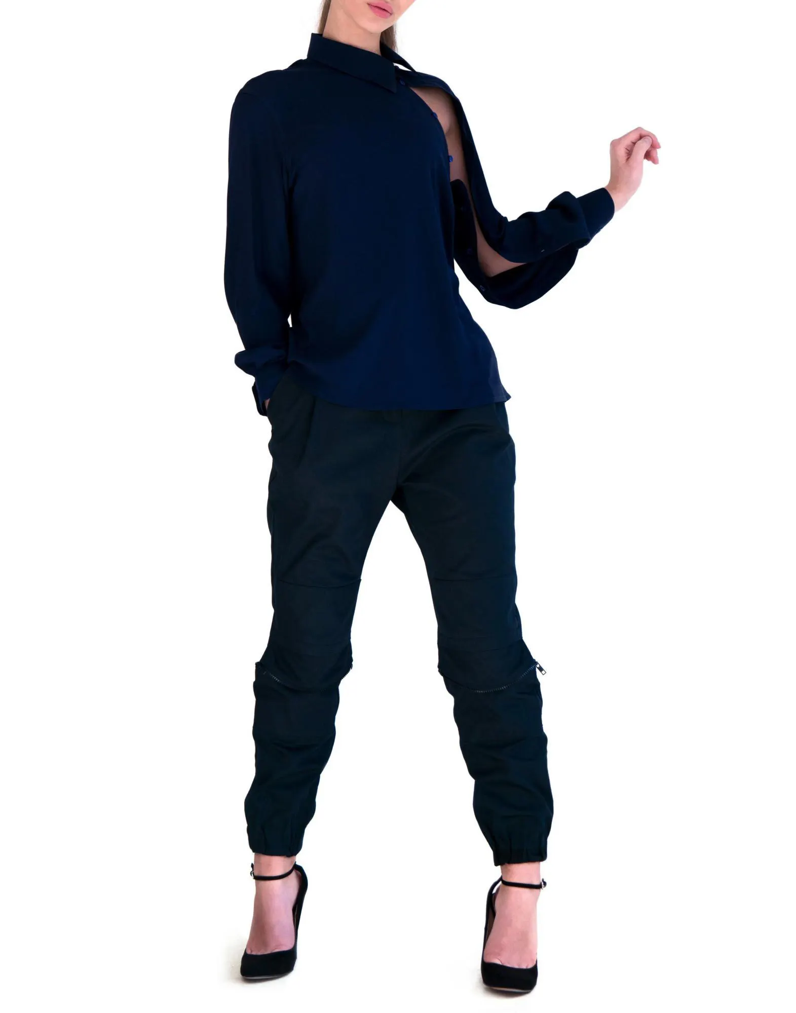 Рубашка "Oblique collar" — 2