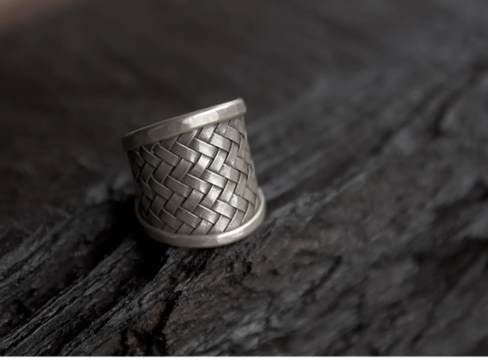 Серебряное кольцо I Want "Переплет" — 1