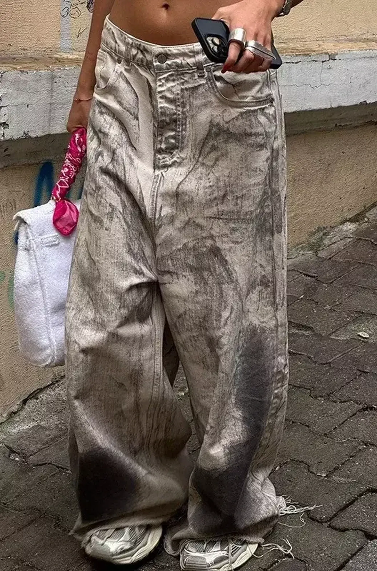 Широкие джинсы «STREE»