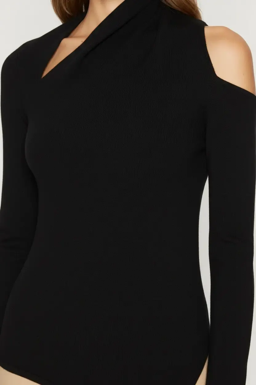 Long-sleeve off-shoulder «MINU» top — 3