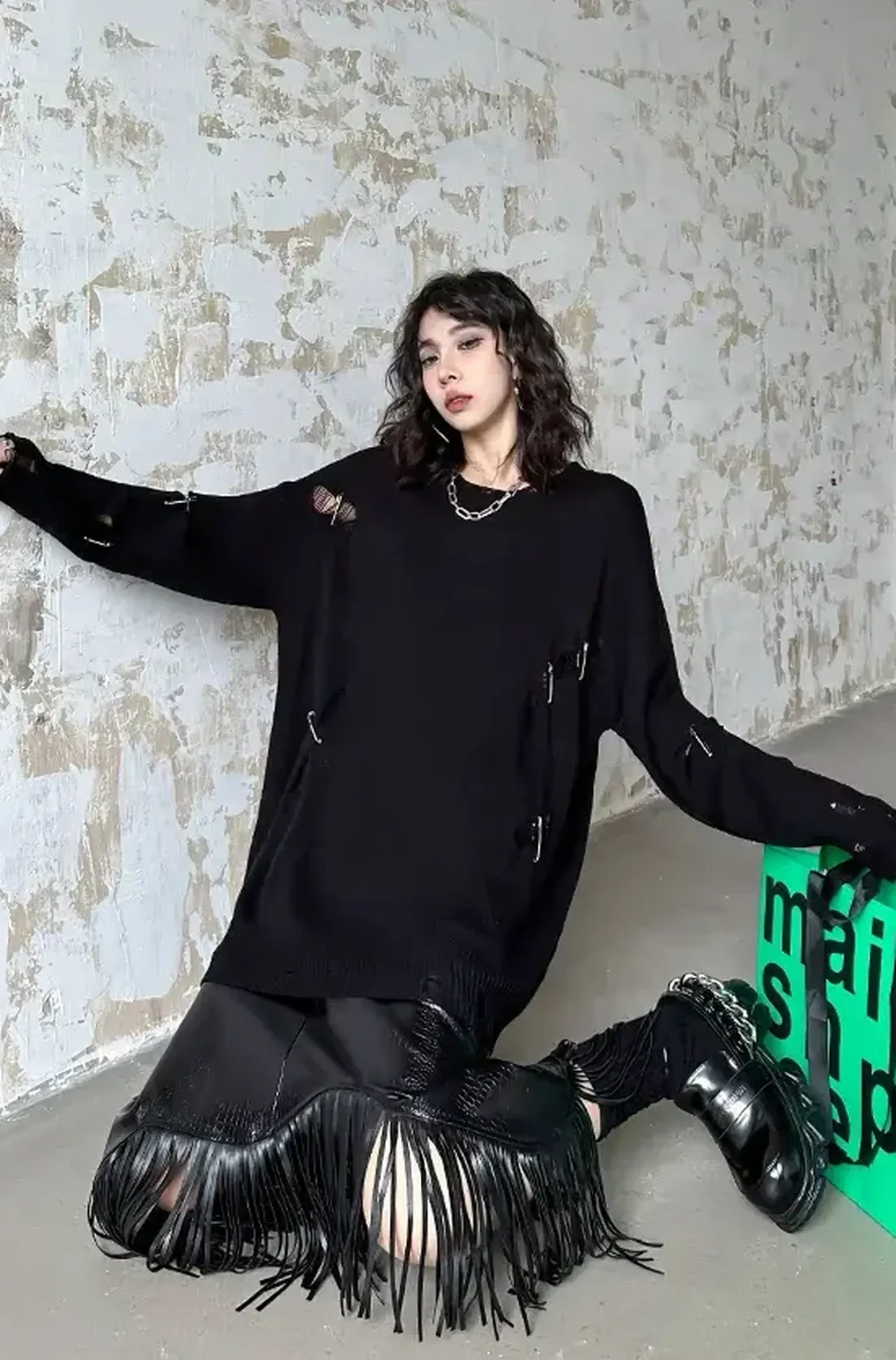 Удлиненный свитер «ROX» — 6