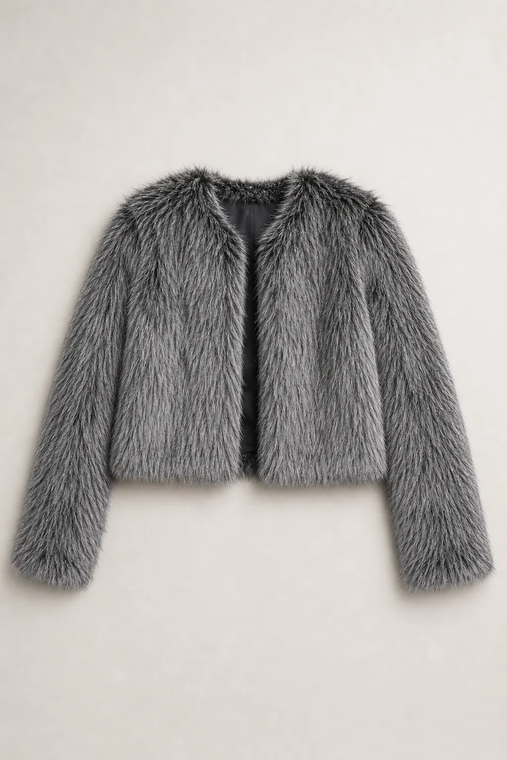 Women's short «NORIS» faux-fur coat — 3